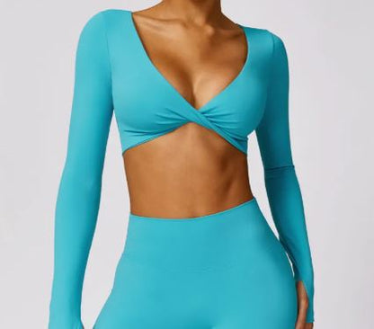 Brassière de Sport Manches Longues