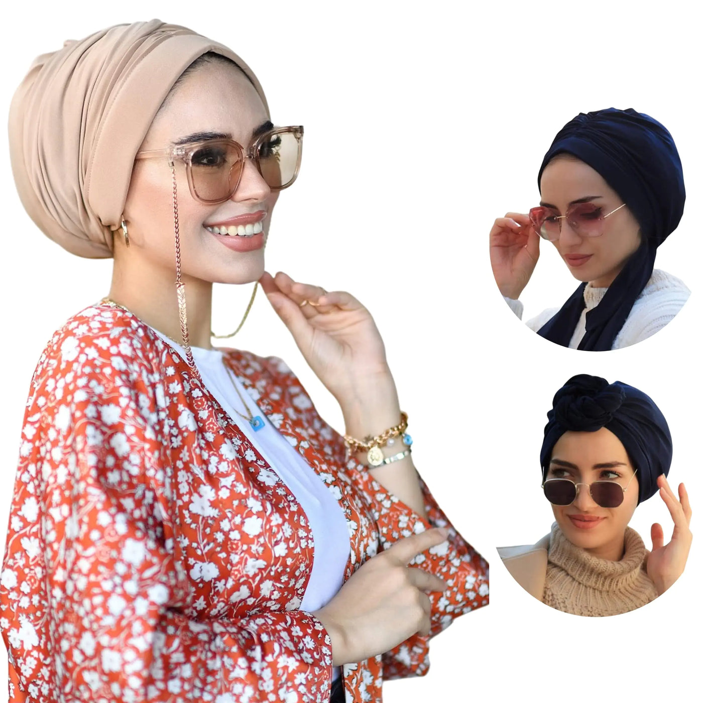 Turban Sport & Bain Compatible Hijab - Caramel
