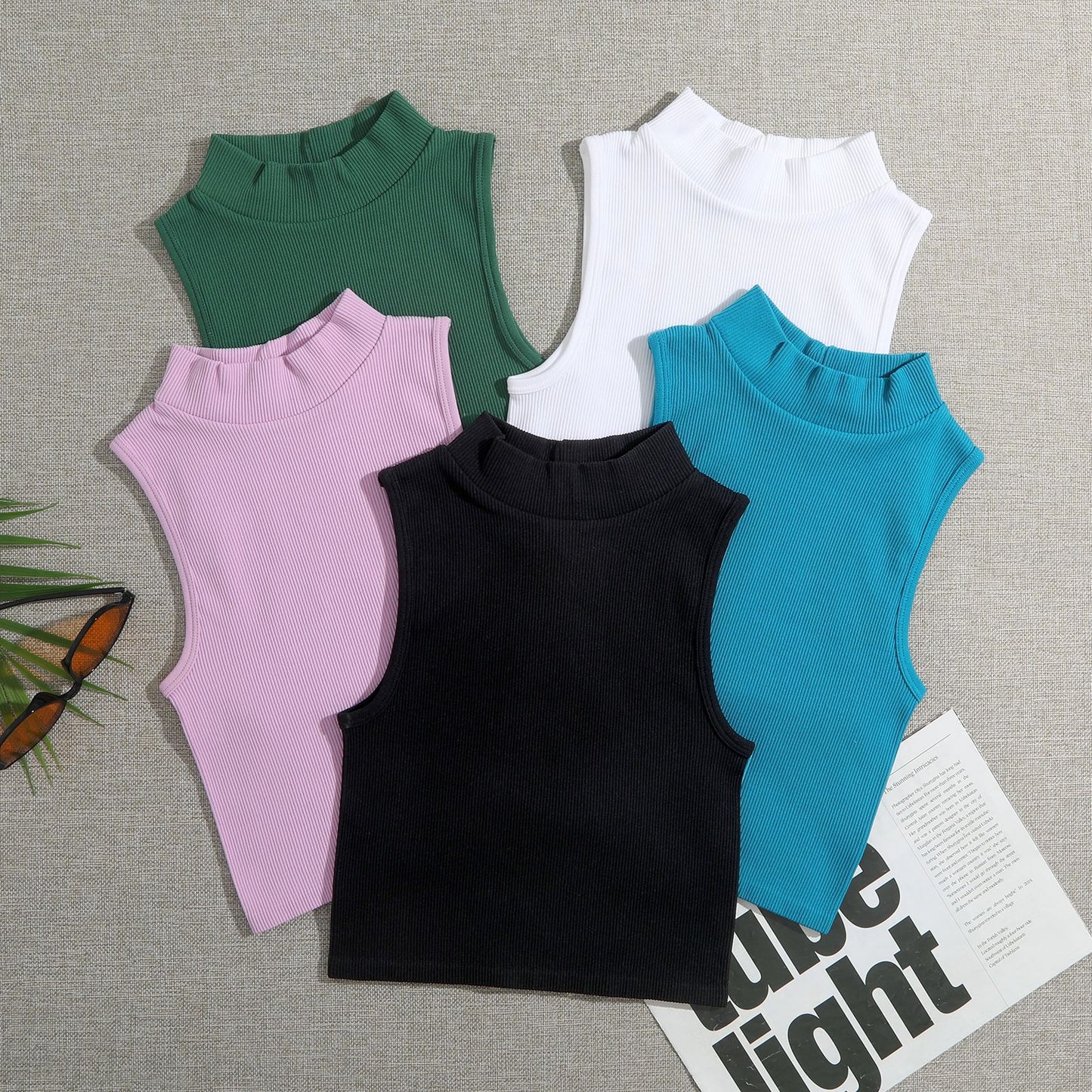 Brassière de Sport Col Montant Séchage Rapide