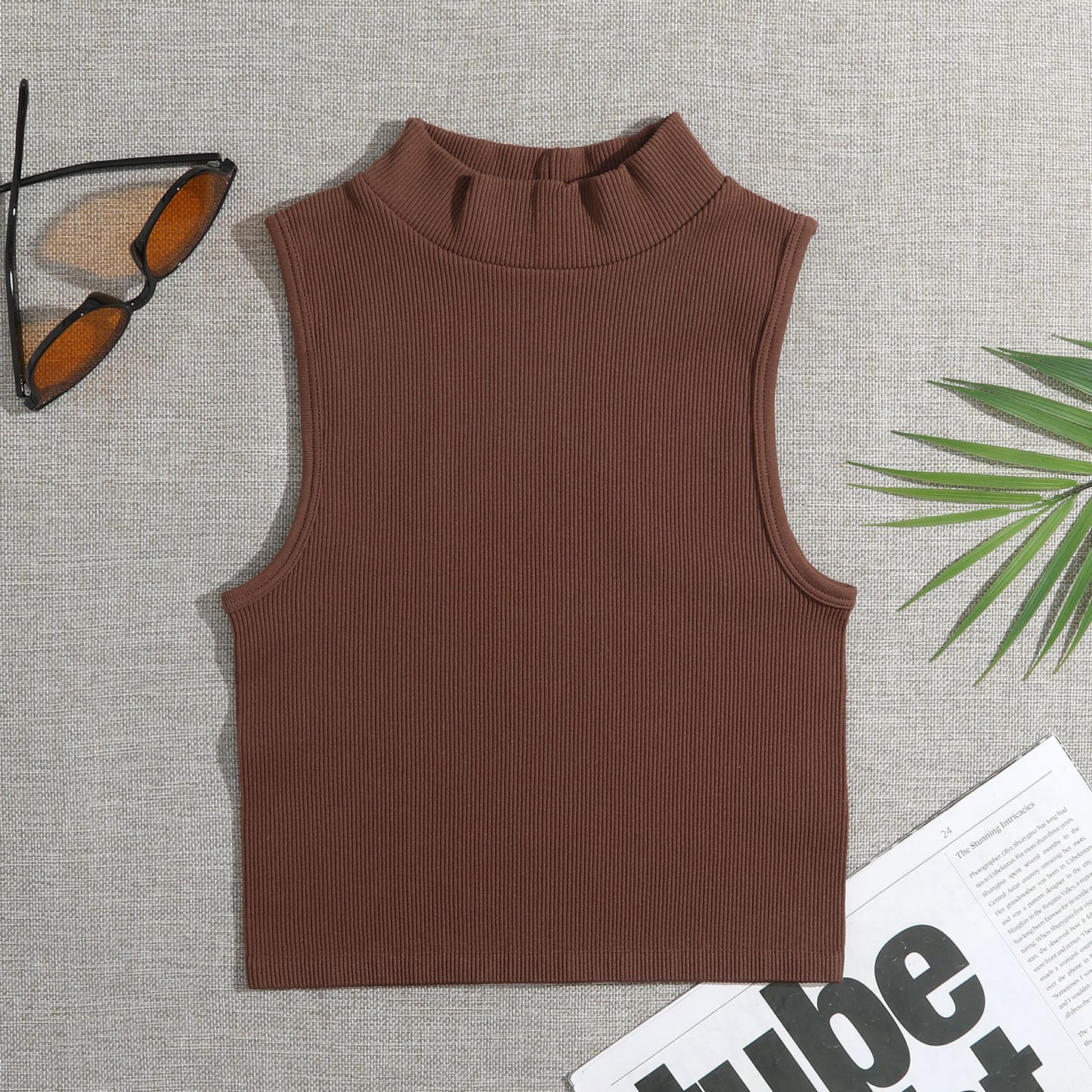 Brassière de Sport Col Montant Séchage Rapide