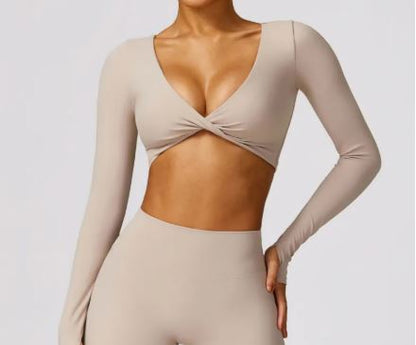 Brassière de Sport Manches Longues