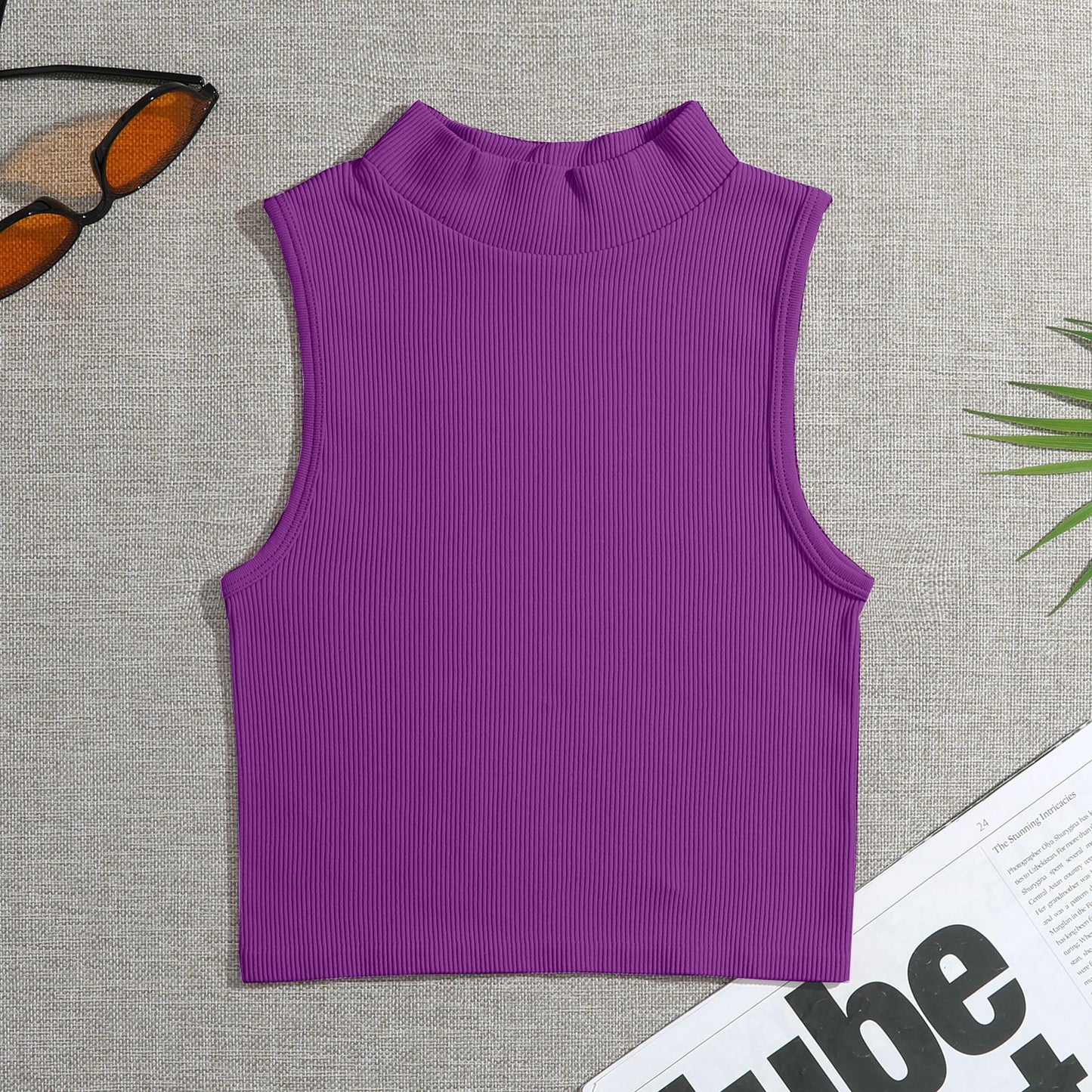 Brassière de Sport Col Montant Séchage Rapide