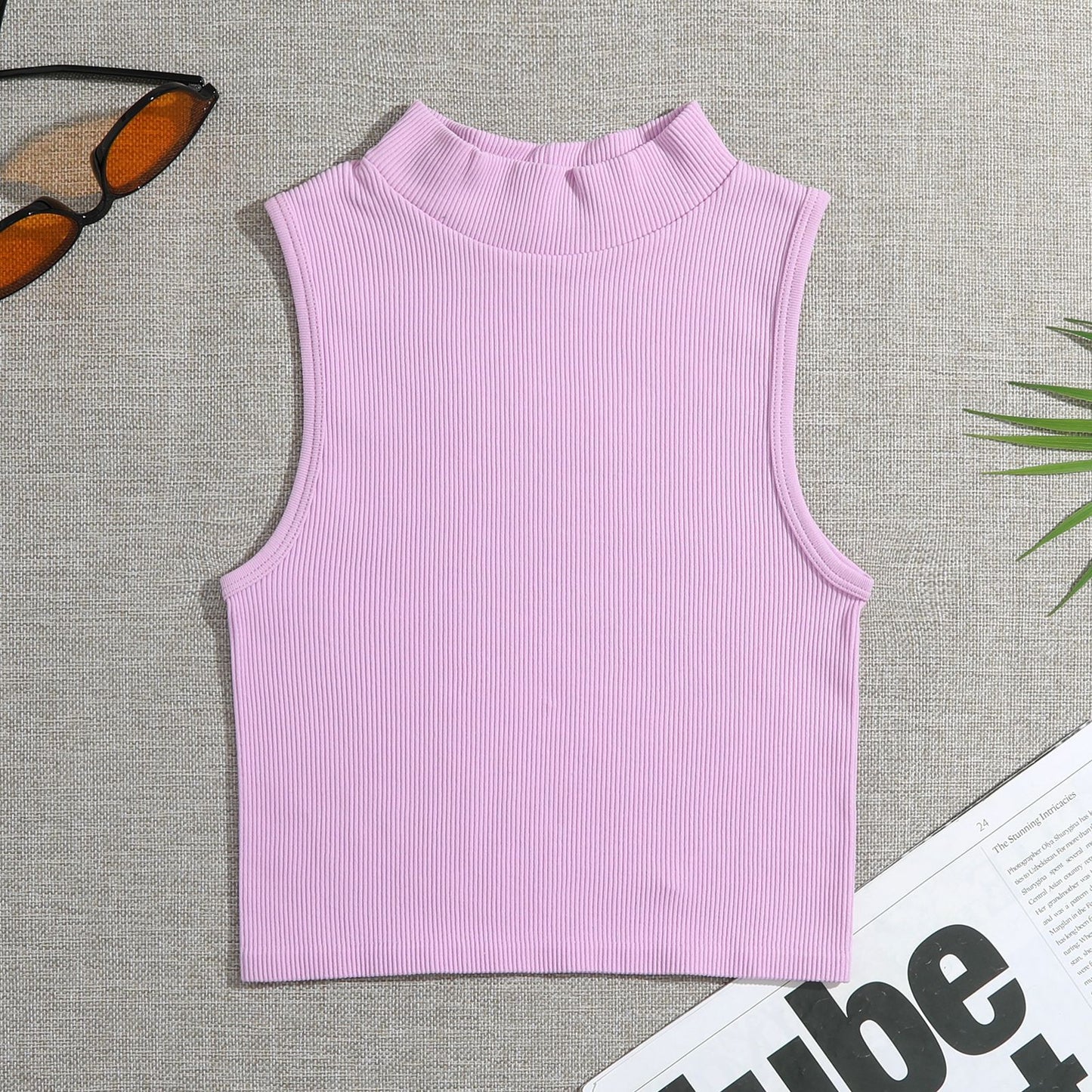 Brassière de Sport Col Montant Séchage Rapide