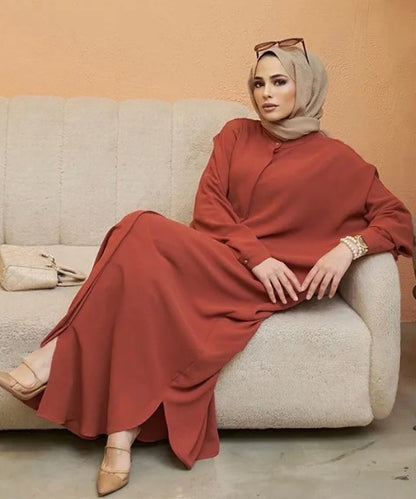Abaya Manches Longues - Robe Modeste pour Femme