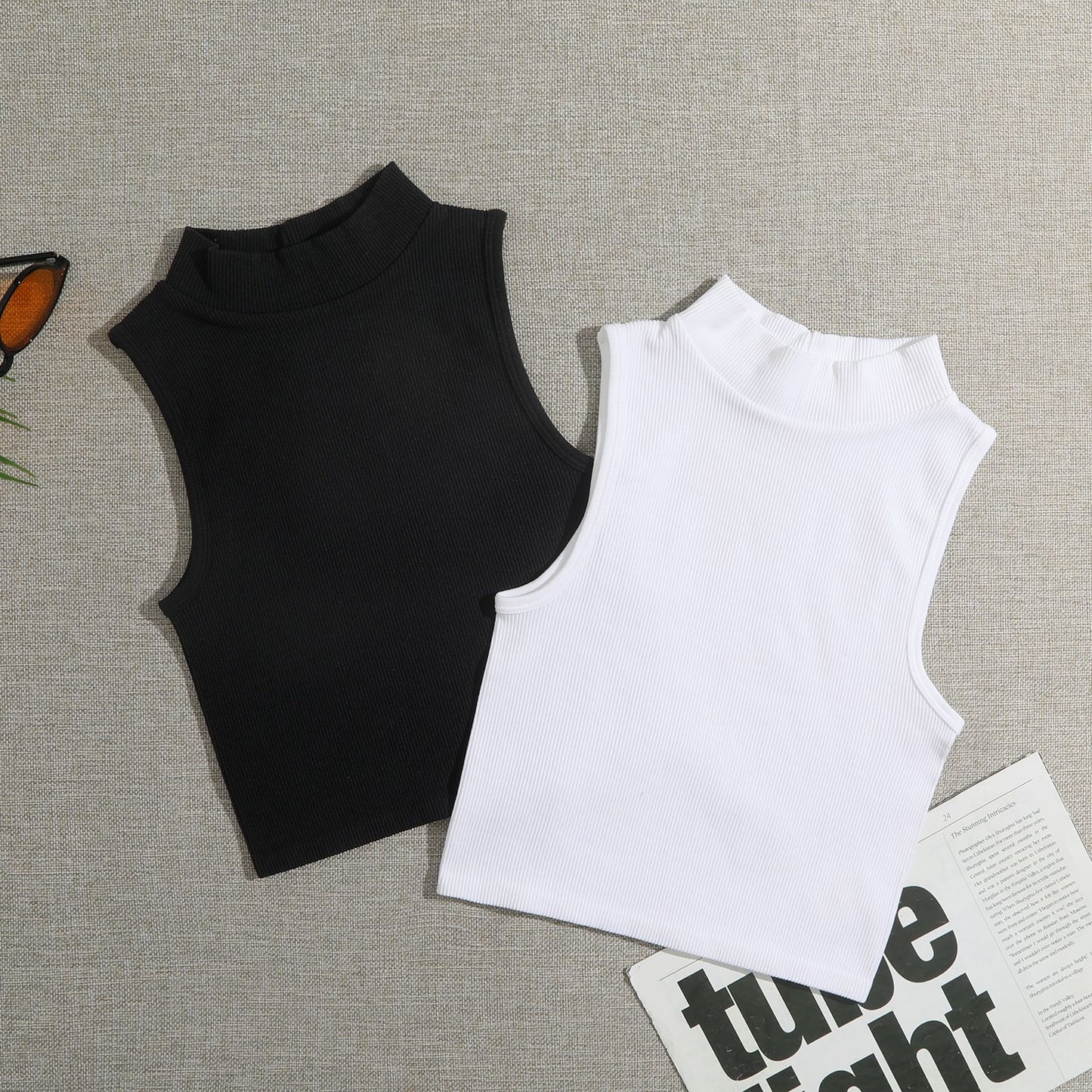 Brassière de Sport Col Montant Séchage Rapide