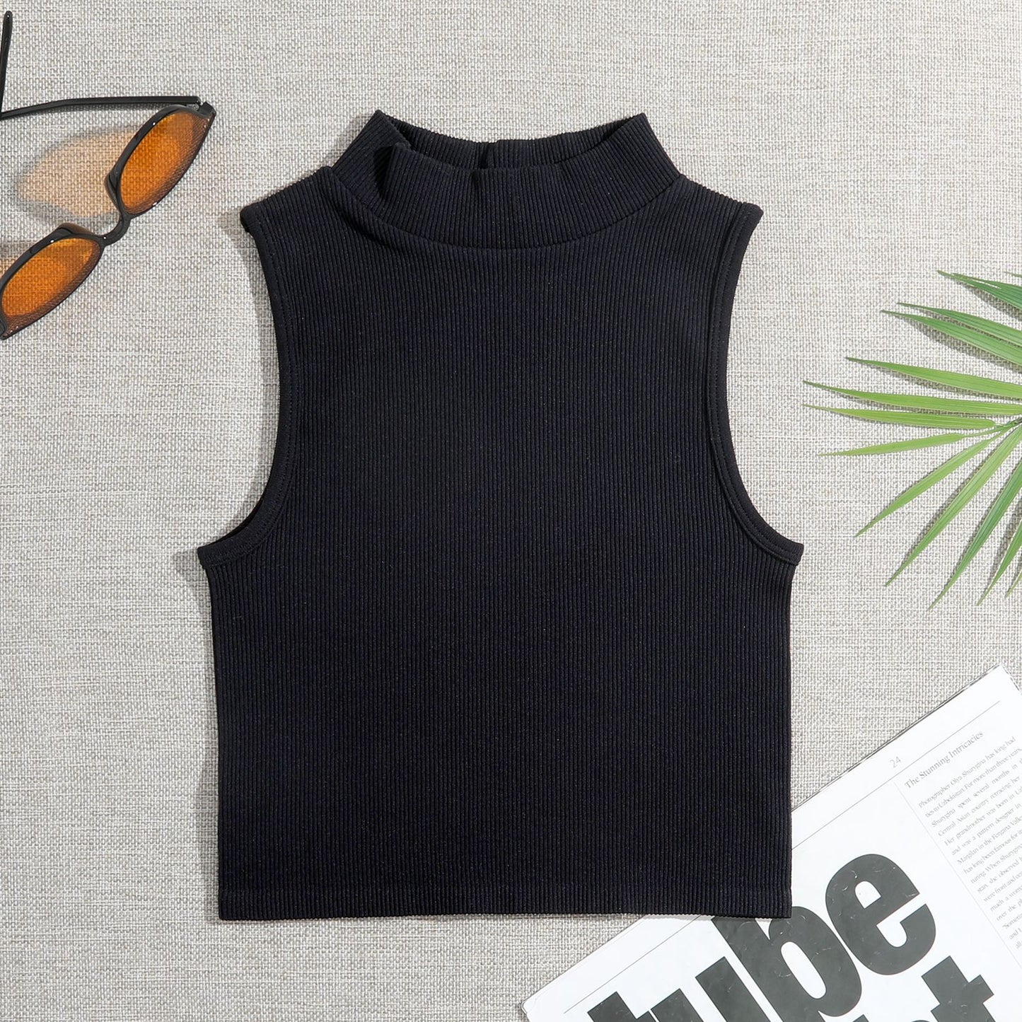 Brassière de Sport Col Montant Séchage Rapide